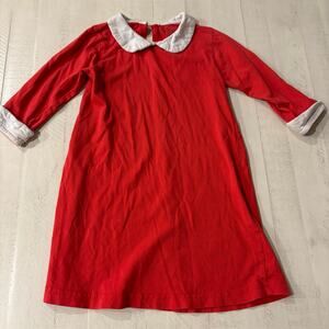 A.T.U.N Red and White Orphan Annie Vibes Dress Size 5-6 100% Cotton